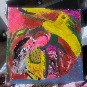 Colorful Abstract Canvas Painting